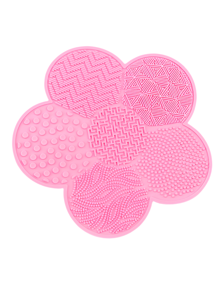Pad de Curățare Pensule Machiaj – Silicon, Formă de Floare